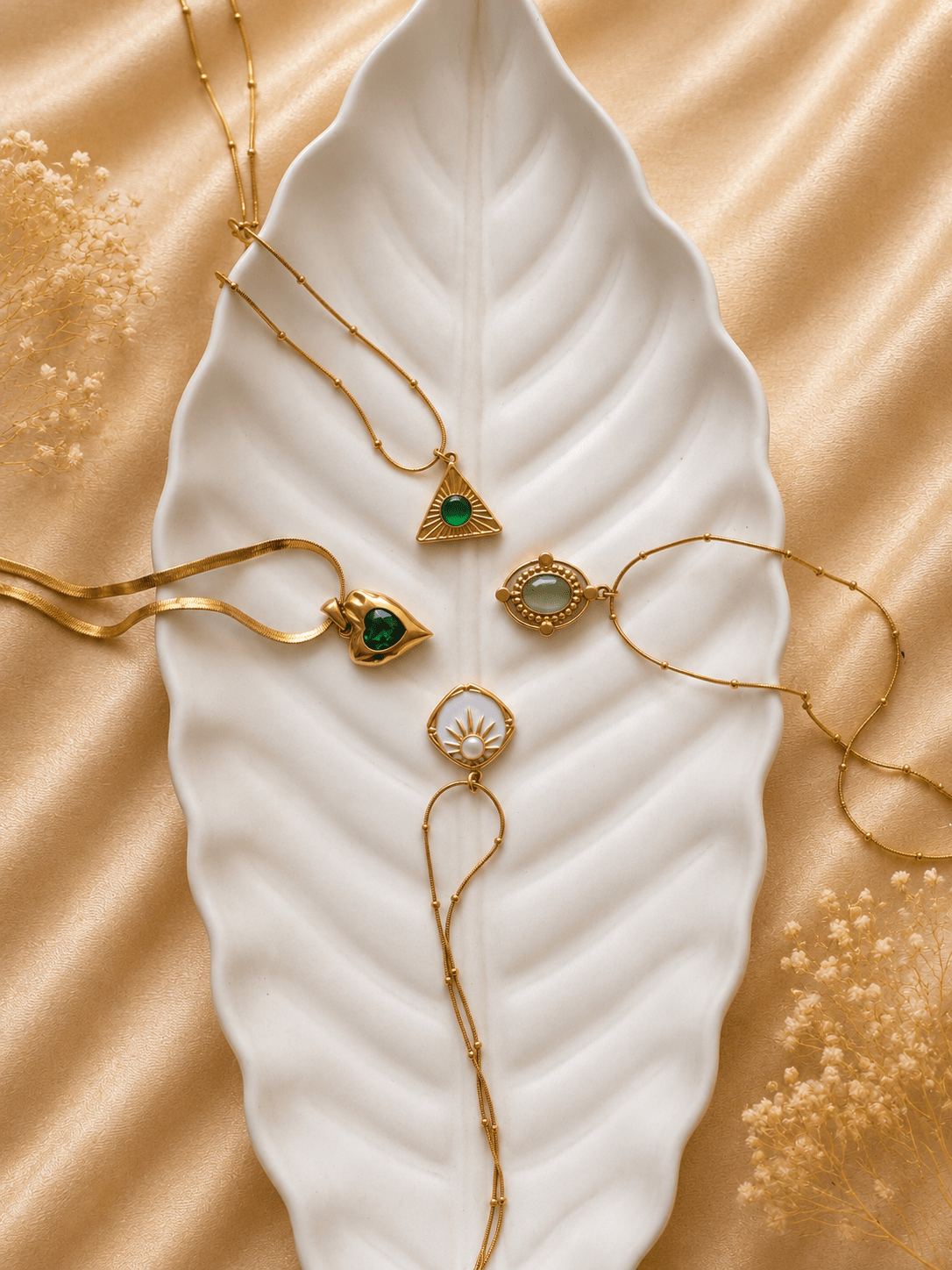 Gold Necklace Quartet Combo Set - violinas